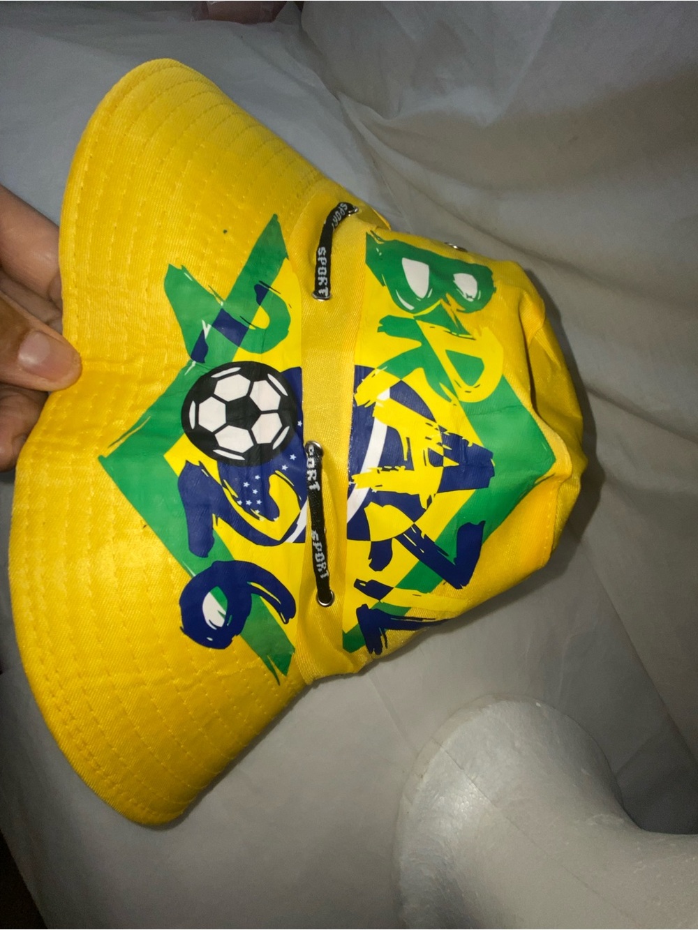 Brazil 2016 Yellow Soccer Bucket Hat